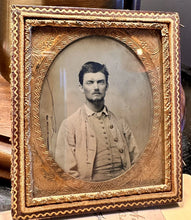 Load image into Gallery viewer, Confederate Civil War Soldier Georgia or Florida 1/6 1860s Ambrotype Photo