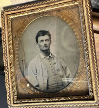Load image into Gallery viewer, Confederate Civil War Soldier Georgia or Florida 1/6 1860s Ambrotype Photo