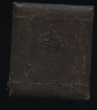 Load image into Gallery viewer, 1800s Daguerreotype Sad Woman Holding Open Photo of Man - Mourning Memento Mori