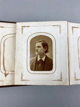 Load image into Gallery viewer, 1860s Photo Album with CDVS, Some ID'd