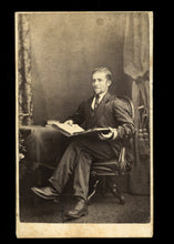 Load image into Gallery viewer, Rare Double Sided CDV Photo Photographer Advertising, 1800s Trade Card Antique