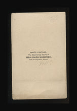 Load image into Gallery viewer, Rare Spirit Guide CDV of White Feather, Drawing by Wella & Pet Anderson