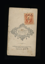 Load image into Gallery viewer, Mourning Photo Widow Holding Object & Photo of Dead Husband Civil War Tax Stamp