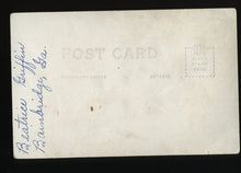 Load image into Gallery viewer, Rare Vintage RPPC Photo ID'd DISABLED WOMAN Sitting on Prop Paper Moon UNUSUAL!