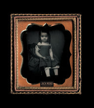 Load image into Gallery viewer, Cute Little Girl Long Ringlet Curls in Her Hair - 1/6 Daguerreotype