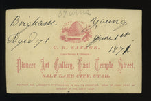 Load image into Gallery viewer, Very Rare CDV Photo of Mormon LDS Leader Brigham Young by Savage