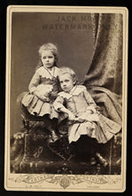 Load image into Gallery viewer, 1800s Photo Chicago Girls Sisters Twins & Mystery Beast Pet Cat Rabbit Bird Toy?