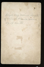 Load image into Gallery viewer, Post Mortem Cabinet Card Photo Identified Girl, Indiana 1895