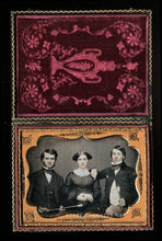 Load image into Gallery viewer, Daguerreotype Wealthy Siblings and/or Brother & Sister, Husband Walking Sticks