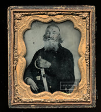 Load image into Gallery viewer, Ambrotype ID’d Confederate Civil War Soldier Mississippi Cavalry 1860s Photo