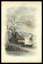 Load image into Gallery viewer, antique 1800s Japan Meiji Period Watercolor Art Painting / Kelly & Walsh Signed