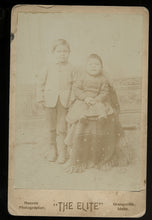 Load image into Gallery viewer, Antique 1880s 1890s Photo Native American Indian Children Pr. Nez Perce - Idaho