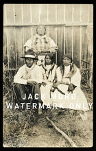 Load image into Gallery viewer, Southern Ute Native American Indian Family Antique 1910s RPPC Photo Colorado