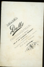 Load image into Gallery viewer, Antique Photo Little Girl & Dog with BIG WATER BOWL! / 1880s Rome New York