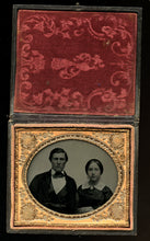 Load image into Gallery viewer, Handsome Man & Wife by Vermont Photographer Caleb L Howe - Relievo Sphereotype!