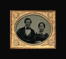 Load image into Gallery viewer, Handsome Man & Wife by Vermont Photographer Caleb L Howe - Relievo Sphereotype!