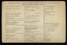 Load image into Gallery viewer, Rare Pennsylvania Oil Regions Train by West & Waddell Antique 3D Stereoview Photo