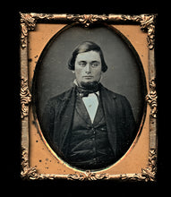 Load image into Gallery viewer, handsome man in suit chin beard 1850s daguerreotype