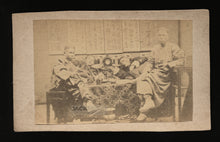 Load image into Gallery viewer, RARE 1860S CDV ALBUMEN PHOTO OF OPIUM SMOKERS IN CHINA / CHINESE PHOTOGRAPHER