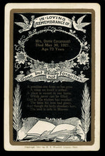 Load image into Gallery viewer, 100 Year Old Mourning / Memorial Card - Funeral Int