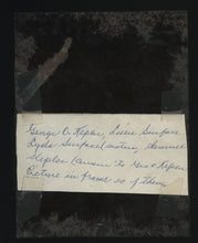 Load image into Gallery viewer, Group Tintype ID'd People Holding Framed Photo Mount Hope Ohio 1870 PIP Memorial
