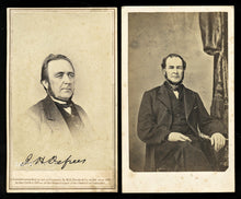 Load image into Gallery viewer, Signed 1860s BRADY CDV of Indiana Congressman & Railroad President J.H. Defrees
