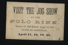 Load image into Gallery viewer, Rare 1880s Dog Show Advertisement - Miniature Format Photo White Pit Bull