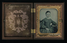 Load image into Gallery viewer, 1/9 Ambrotype Cute Little Girl Tinted Dress Union Case poss Kentucky Tennessee