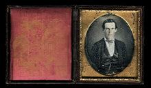 Load image into Gallery viewer, 6th Plate 1840s Daguerreotype of a Man - Full Case Original Seals