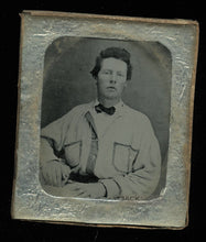 Load image into Gallery viewer, Confederate Civil War Soldier Great Battle Shirt Arkansas 1860s Ambrotype Photo