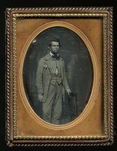Load image into Gallery viewer, 1/4 Daguerreotype, Bearded Man in Check Suit - Full Standing Portrait
