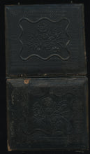 Load image into Gallery viewer, Antique Outdoor Tintype Photo of Man with Oxen or Bulls