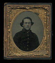 Load image into Gallery viewer, 1/6 Ambrotype Civil War Soldier Possibly Georgia or Alabama Confederate CSA
