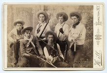 Load image into Gallery viewer, Antique 1800s Photo ID'd Men Western Cowboy Hats / Hunting Attire Holding Guns