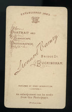 Load image into Gallery viewer, Boy Holding His Pet Rabbit Antique CDV Photo England