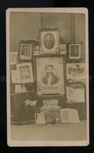 Load image into Gallery viewer, Illinois Photographer JV Hoyer Advertising CDV Photo W Camera Josh Billings Rare