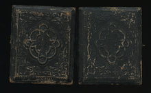 Load image into Gallery viewer, 1850s 1860s Ambrotype Photo Pretty Teen Girl Long Hair w Curls Painted Backdrop