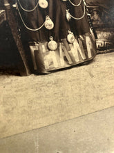 Load image into Gallery viewer, Rare 10x7 Inches WATCH Selling Advertising Lady Holding Clock Banner 1880s Photo