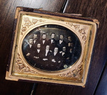 Load image into Gallery viewer, Pre Civil War Daguerreotype Large Group of Men Poss Louisiana - Political Photo?