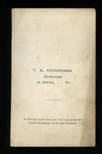 Load image into Gallery viewer, Rare 1860s St. Albans Vermont Train Shed Railroad Station & Workers CDV Photo