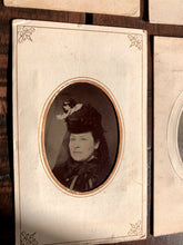 Load image into Gallery viewer, Lot Of 17 Antique 1860s - 1870s Tintype Photos Including Widow and/or Mourning
