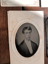 Load image into Gallery viewer, Lot Of 17 Antique 1860s - 1870s Tintype Photos Including Widow and/or Mourning