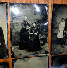 Load image into Gallery viewer, Big Lot 12 Larger Tintypes Half Plate Some ID'd / Names - Antique 1800s Photos