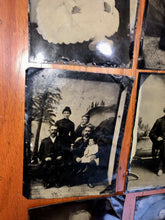 Load image into Gallery viewer, Big Lot 12 Larger Tintypes Half Plate Some ID'd / Names - Antique 1800s Photos