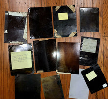 Load image into Gallery viewer, Big Lot 12 Larger Tintypes Half Plate Some ID'd / Names - Antique 1800s Photos