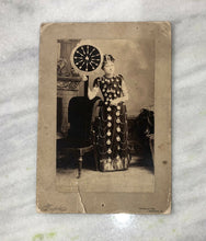 Load image into Gallery viewer, Rare 10x7 Inches WATCH Selling Advertising Lady Holding Clock Banner 1880s Photo