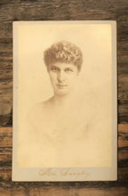 Load image into Gallery viewer, RARE LILLIE LANGTRY VICTORIAN ACTRESS PHOTO BY CHARLES TABER, NEW BEDFORD, MASS