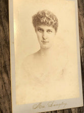Load image into Gallery viewer, RARE LILLIE LANGTRY VICTORIAN ACTRESS PHOTO BY CHARLES TABER, NEW BEDFORD, MASS