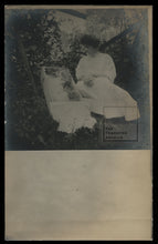 Load image into Gallery viewer, Woman Mourning Her Dog / Rare Pet Post Mortem