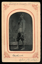 Load image into Gallery viewer, Rare Antique Tintype Photo ID'd Burlesque Clown / Actor - Chicago Comedy Company
